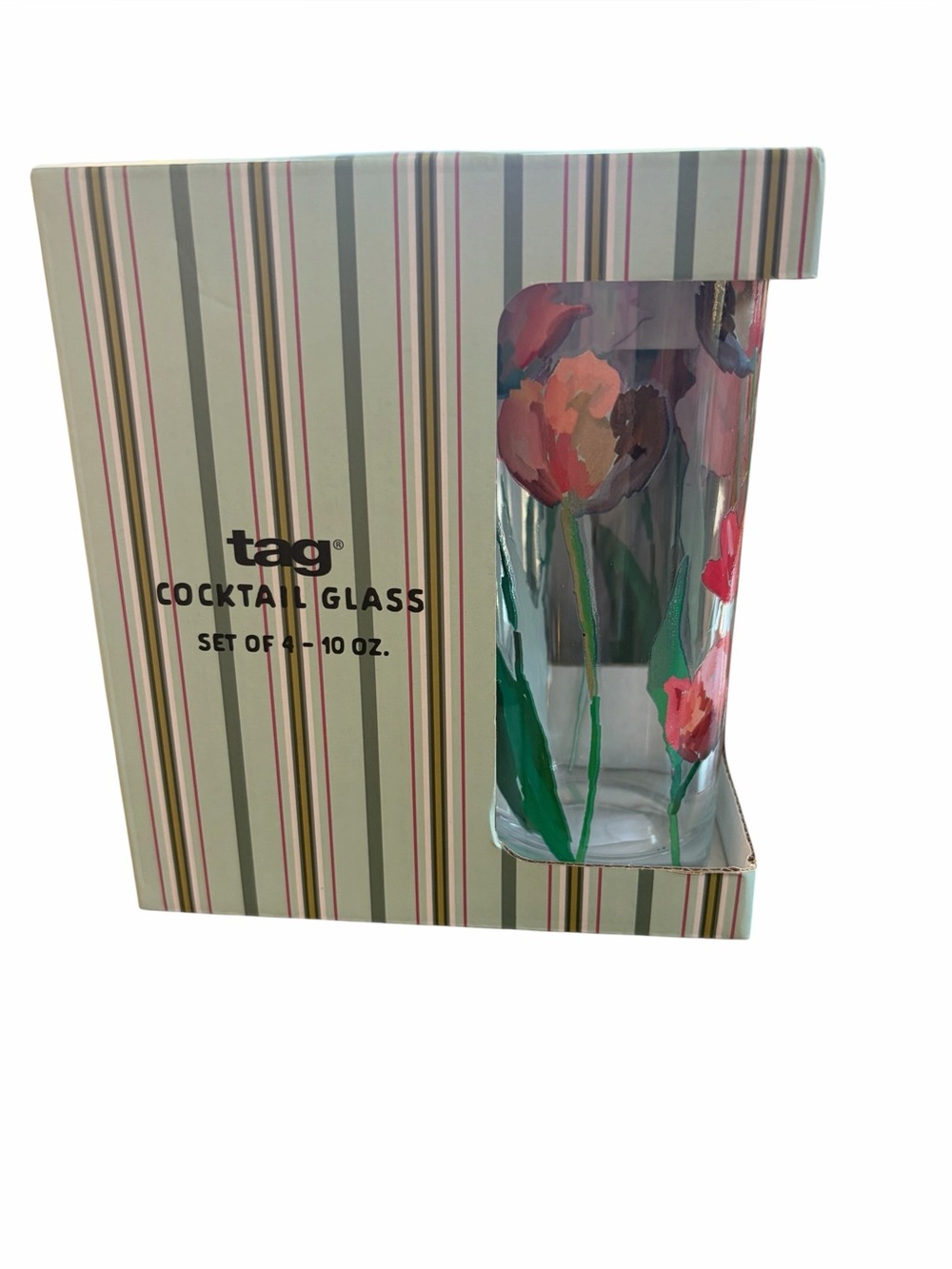 Blooming Flowers Drink Glass Set by TAG
